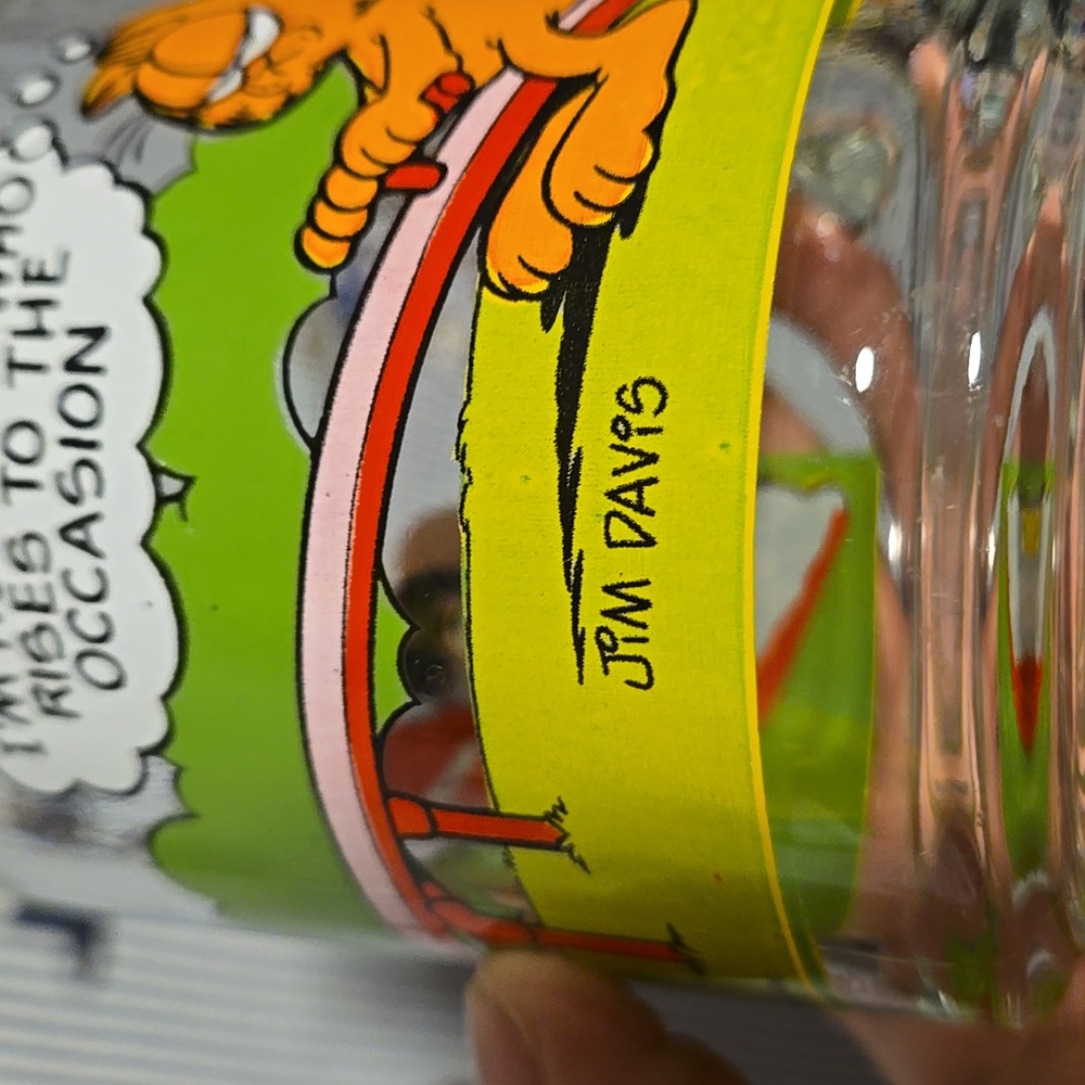 Vintage Garfield Mcdonalds Glass Mug Jim David - Picture 12 of 12